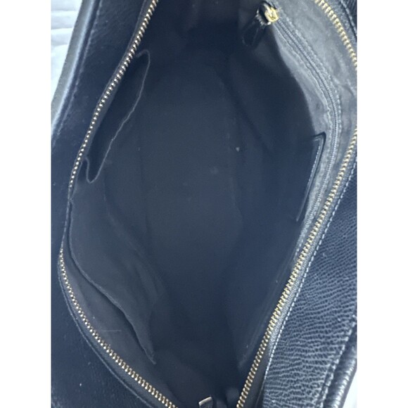 COACH Black Crossgrain Leather Zip Top Tote Bag #F35204 - Picture 9 of 14